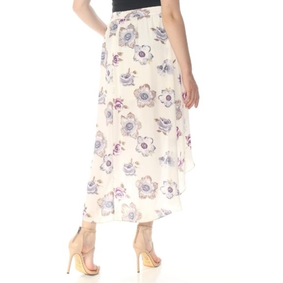 J.O.A. Wrap Skirt In Lavender Floral - Picture 2 of 7